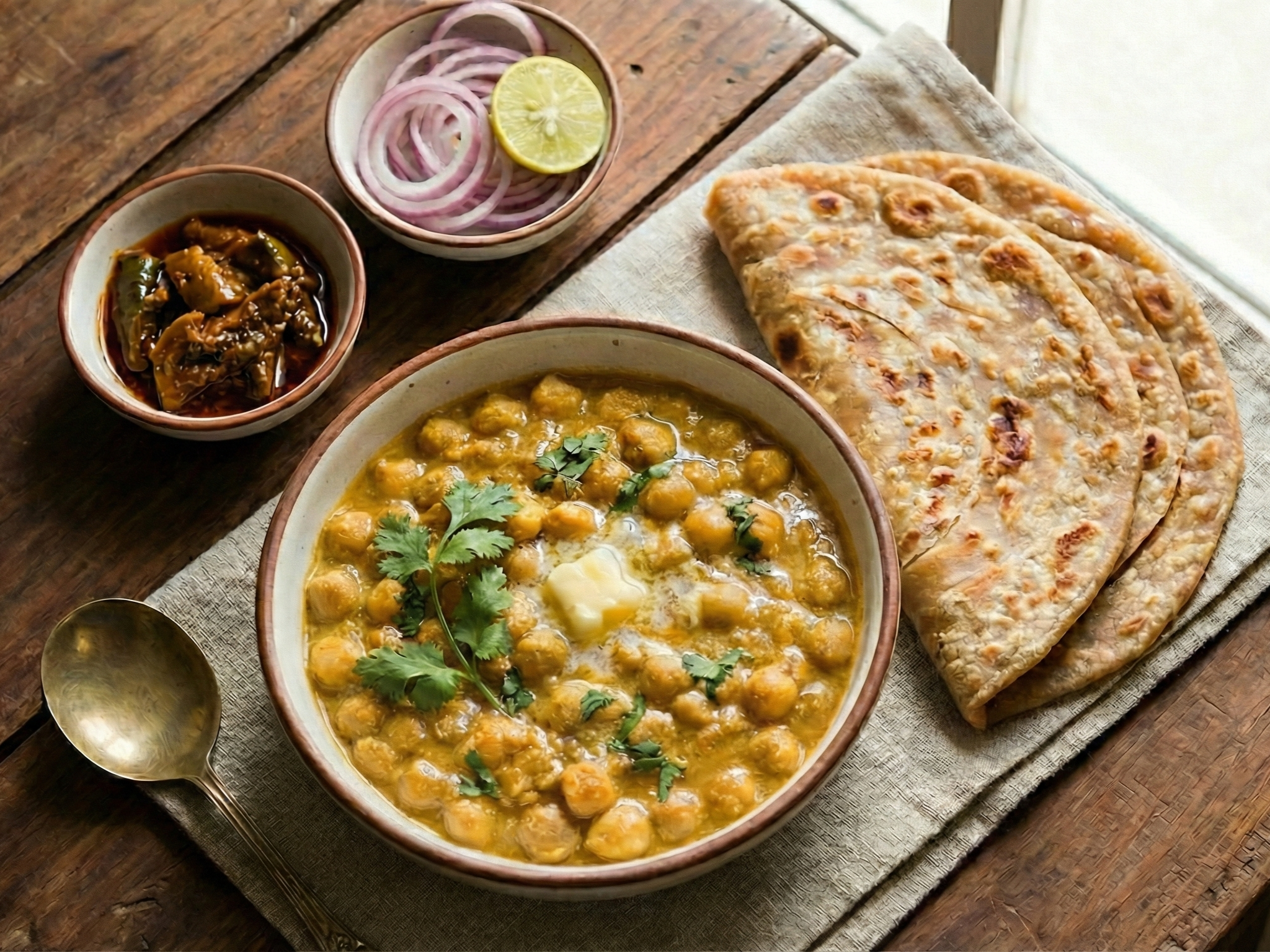 Stuffed parathas at Namchik